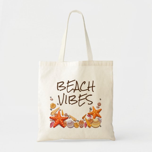 Beach Vibes Tote Bag Tragetasche (Vorne)