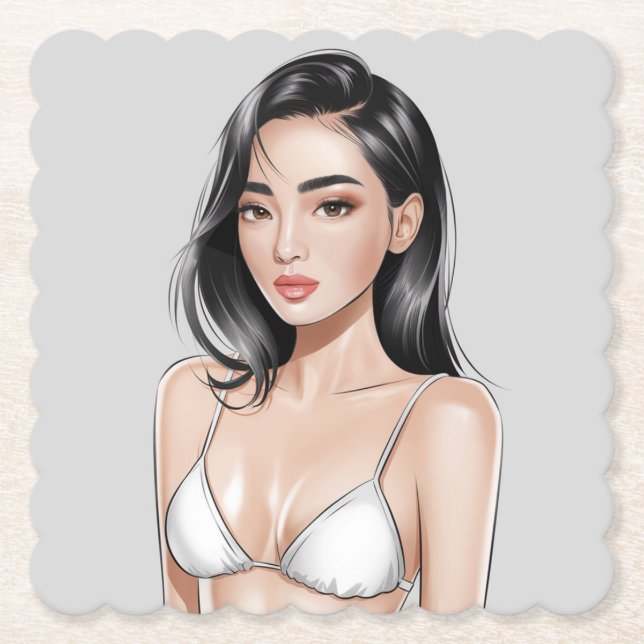 Beach Vibes Untersetzer (Vorderseite)