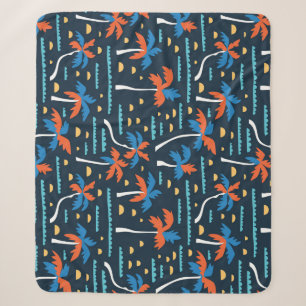 Beach Vibes: Vintage hawaiianische Eleganz. Sherpadecke