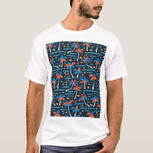 Beach Vibes: Vintage hawaiianische Eleganz. T-Shirt