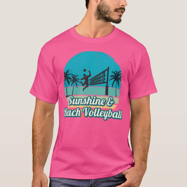 Beach Volleyball für Volleyball-Spieler T-Shirt (Vorderseite)