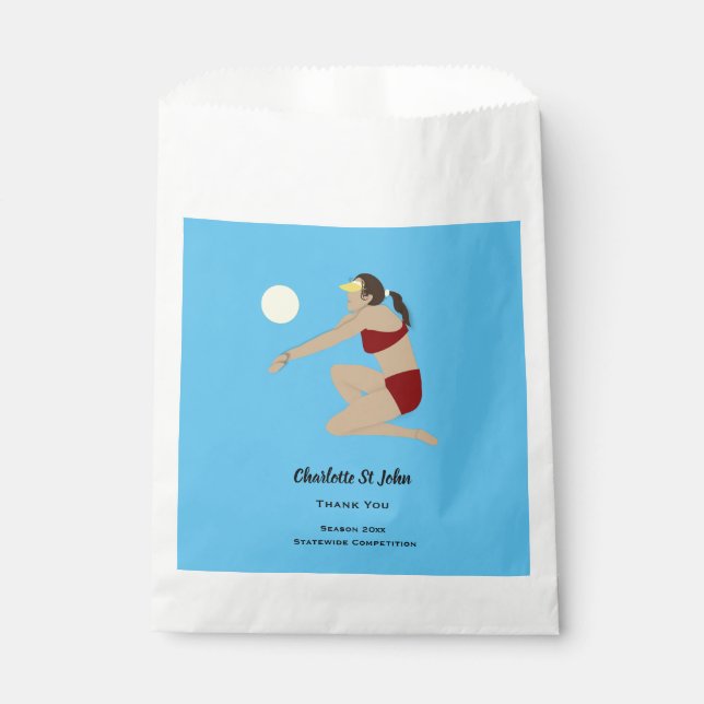 Beach Volleyball Geschenktütchen (Vorderseite)