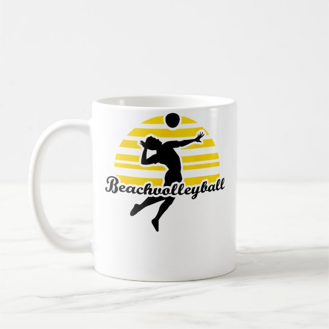 Beach Volleyball Kaffeetasse (Links)