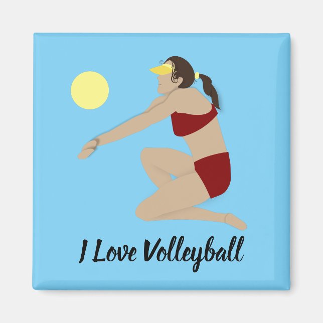 Beach Volleyball Magnet (Vorne)