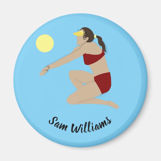 Beach Volleyball Magnet (Vorne)