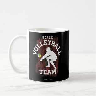 Beach Volleyball Marokko Liebe Volleyball spielen Kaffeetasse