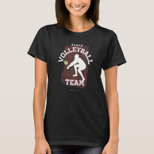 Beach Volleyball Marokko Liebe Volleyball spielen T-Shirt