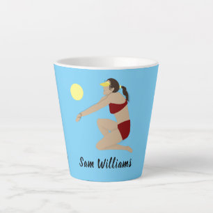 Beach Volleyball Milchtasse