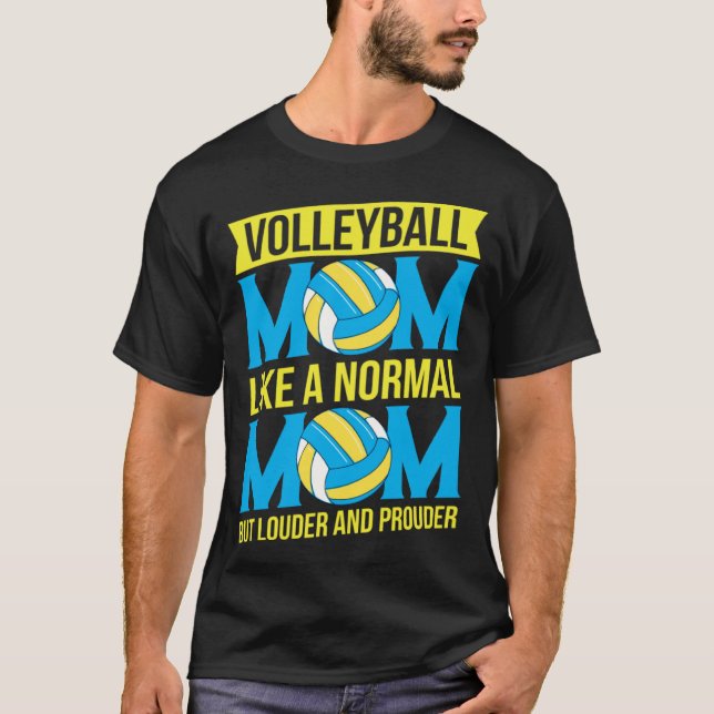 Beach Volleyball Mom Volleyball  Mothers Day  1 T-Shirt (Vorderseite)