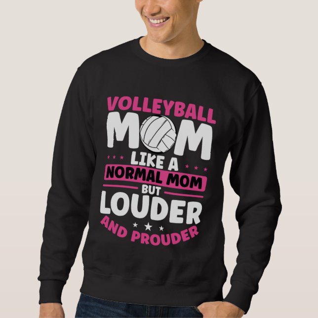 Beach Volleyball Mom Volleyball  Mothers Day Sweatshirt (Vorderseite)