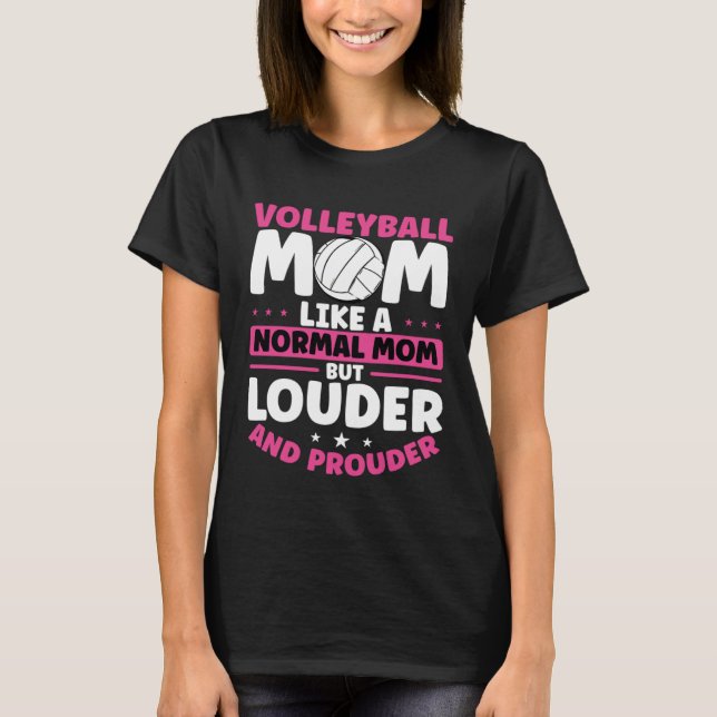 Beach Volleyball Mom Volleyball  Mothers Day T-Shirt (Vorderseite)
