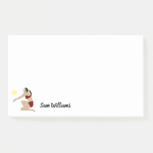 Beach Volleyball Post-it Klebezettel