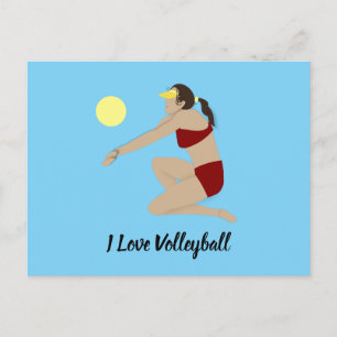 Beach Volleyball Postkarte