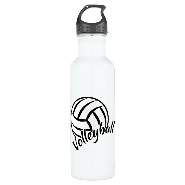 Beach Volleyball Spieler Volleyball Girl-Geschenk Edelstahlflasche (Vorderseite)