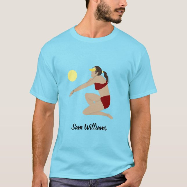 Beach Volleyball T-Shirt (Vorderseite)