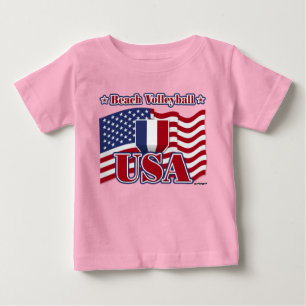 Beach Volleyball USA Baby T-shirt