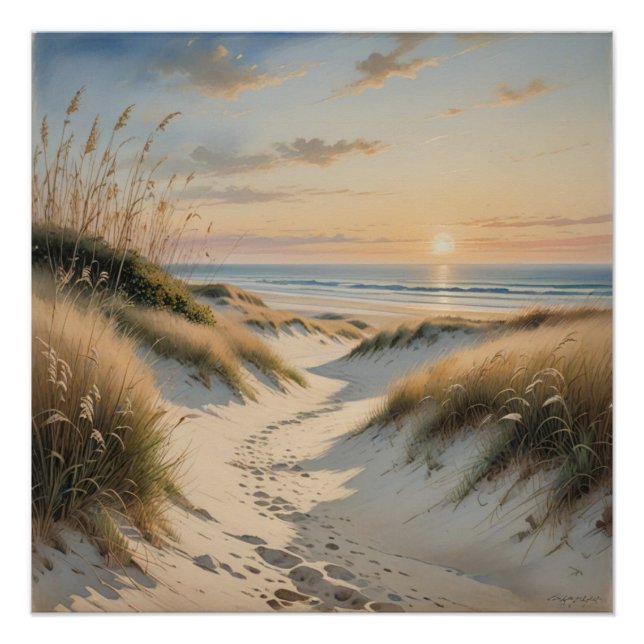 beach wall art poster (Vorderseite)