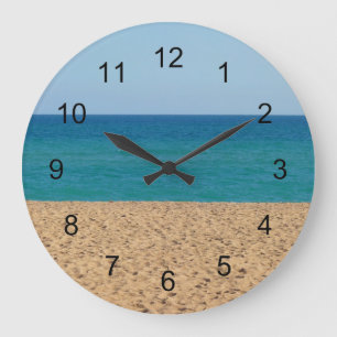 Beach Wall Clock Große Wanduhr