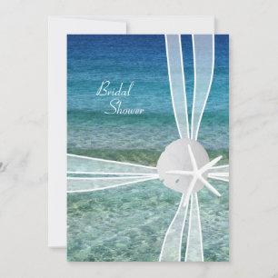 Beach Water Starfish Bridal Dusche Einladung