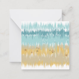 Beach wave mitteilungskarte