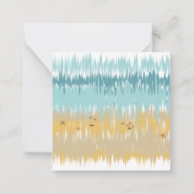 Beach wave mitteilungskarte (Vorderseite)