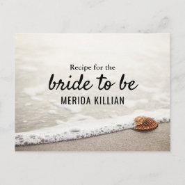 Beach Waves Brautparty Rezept Postkarte