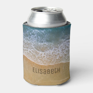 Beach Waves Sand Shore Personalize Dosenkühler