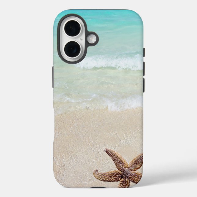 Beach Waves Sand Starfish Sea Star Tropical Case-Mate iPhone Hülle (Rückseite)
