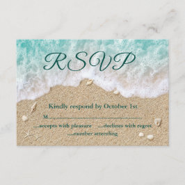 Beach Waves Sandy Toes Salty Kisses UAWG RSVP Karte