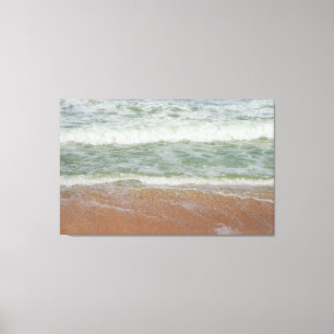 Beach Waves Water Sand Ocean Natur Landschaftliche Leinwanddruck