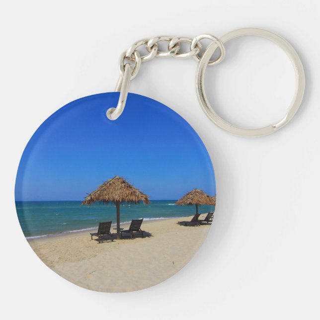 Beach Waves Wedding Destiny's Destiny Schlüsselanhänger (Rückseite)