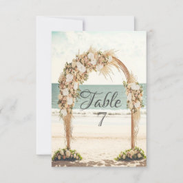 Beach Wedding Arbor Rose Einladung