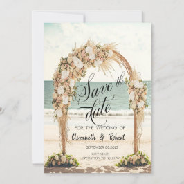 Beach Wedding Arbor Rose Save the Date