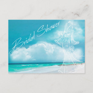 Beach Wedding Bridal Dusche Einladung