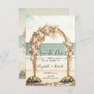 Beach Wedding Chic Arbor Rose Save the Date