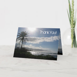 Beach Wedding danke Ihnen Cards Palm Tree