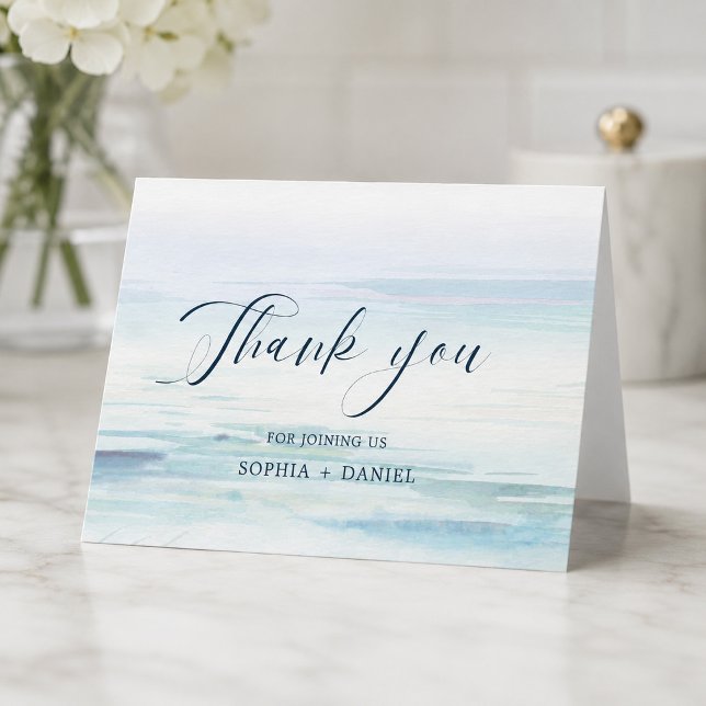 Beach Wedding danke Ihnen Karten (Von Creator hochgeladen)