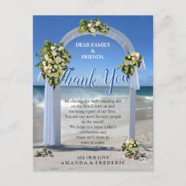 Beach Wedding Dankeschön Card Einladung