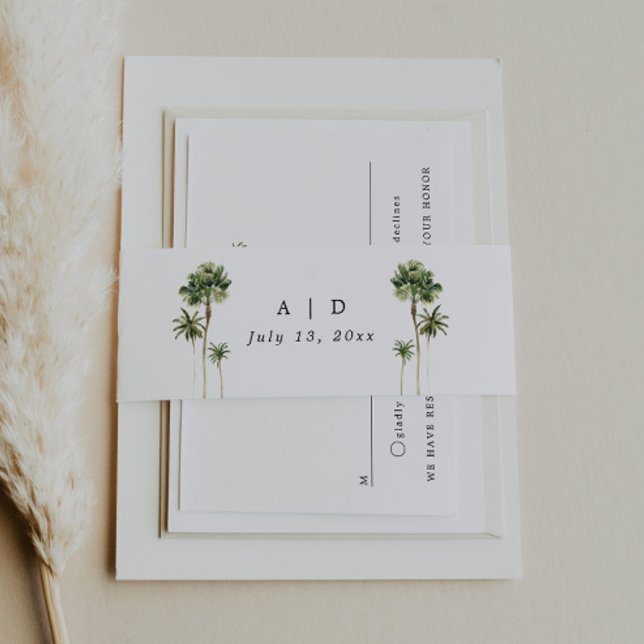 Beach Wedding Einladung Bly Band Wrap (Von Creator hochgeladen)