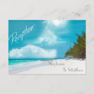 Beach Wedding Empfang Card Einladung