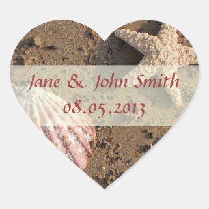 Beach Wedding Favor Stickers