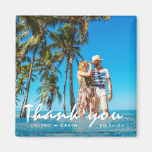 Beach Wedding Foto Vielen Dank