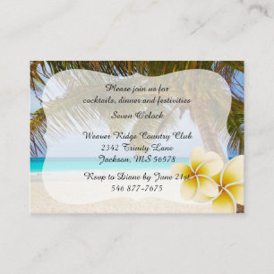 Beach Wedding für Mr. & Mrs. Personalisieren Begleitkarte