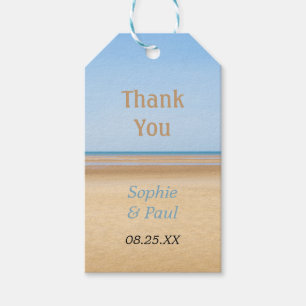 Beach Wedding Gefallen Vielen Dank, dass Sie Tags Geschenkanhänger