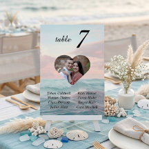 Beach Wedding Heart Foto