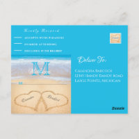Beach Wedding Hearts im Sand UAWG