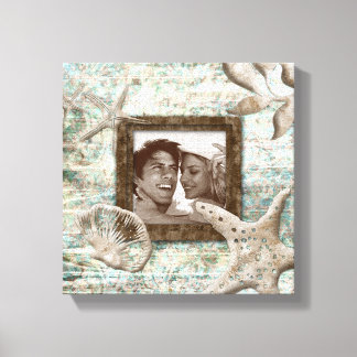 Beach Wedding Leinwand Fotovorlage Sand drucken