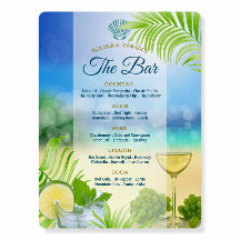Beach Wedding Mojito Palm Verlasse die Bar