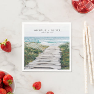 Beach Wedding Napkins Serviette