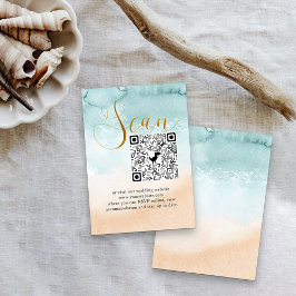 Beach Wedding Online UAWG QR Code Begleitkarte
